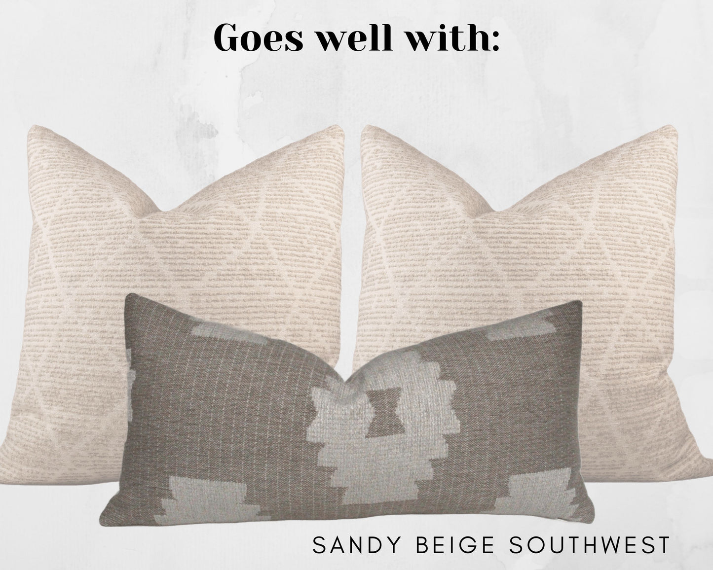 Ivory Diamonds Pillow Cover
