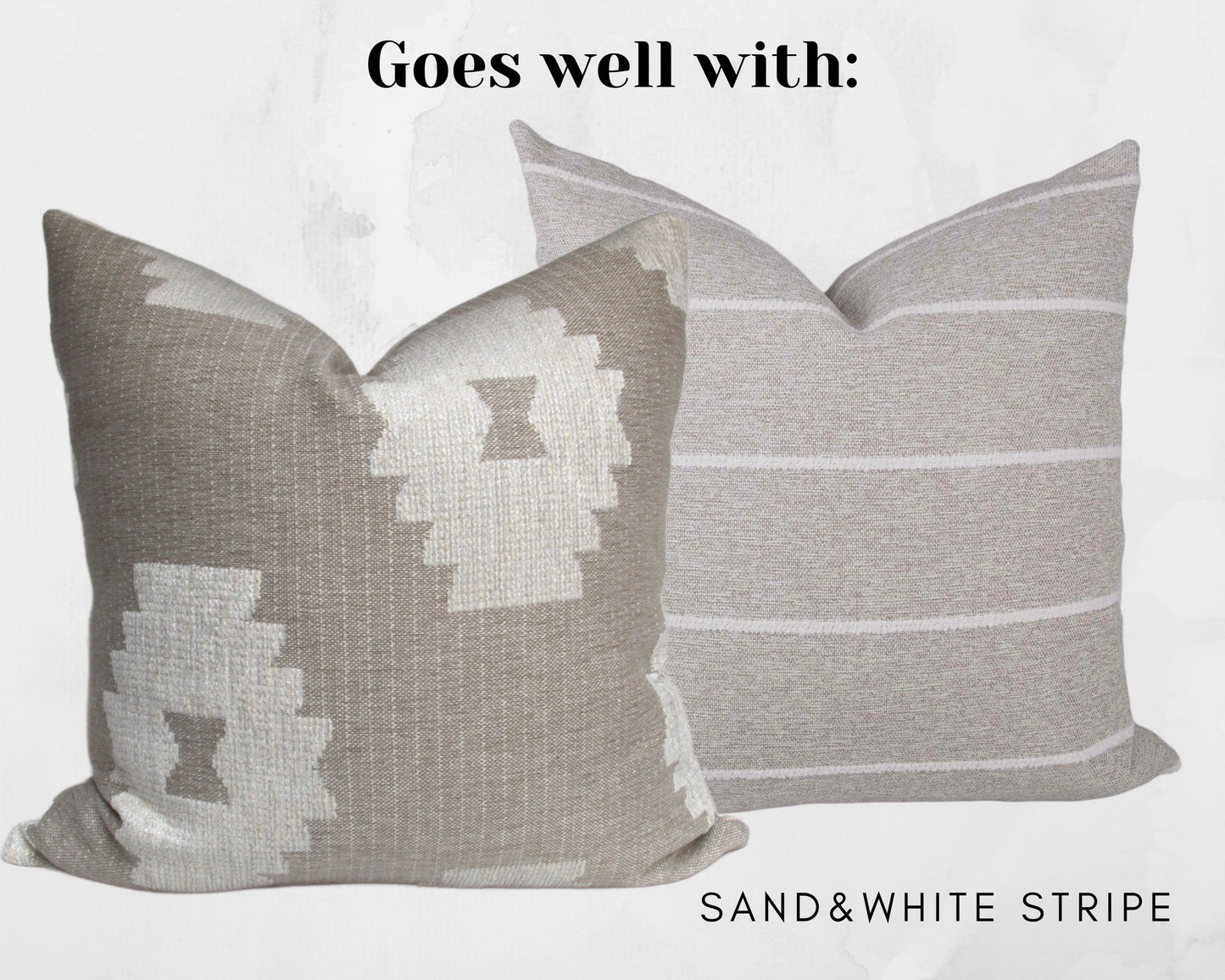 Sandy Beige Southwest Pillow Cover