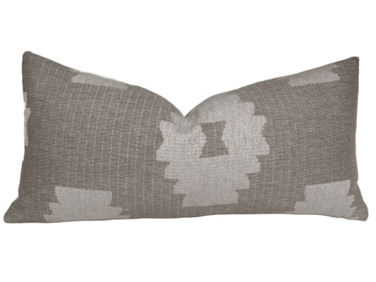 Sandy Beige Southwest Lumbar Pillow Cover