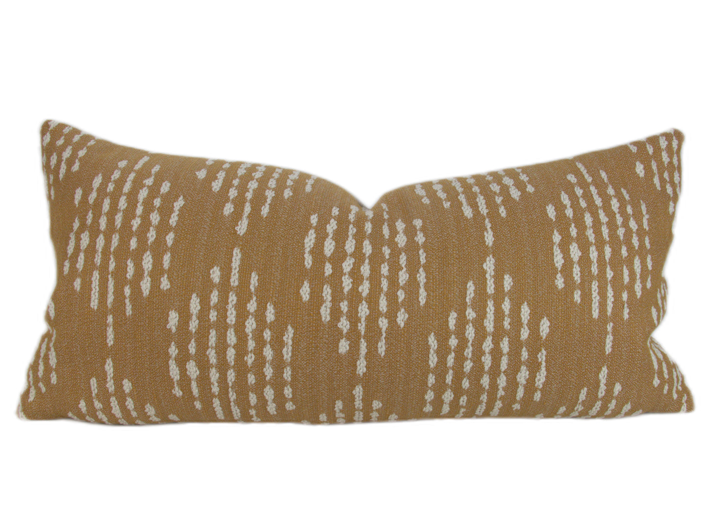Gold Geometric Pillow Cover, 12x24" lumbar