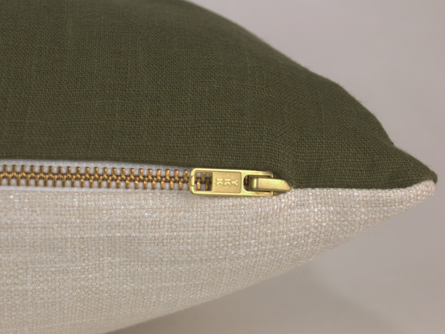 Juniper Green Linen Pillow Cover, 12x20" & 12x24" lumbar