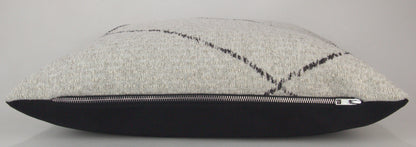 White & Black Moroccan Inspired Pillow Cover, lumbar