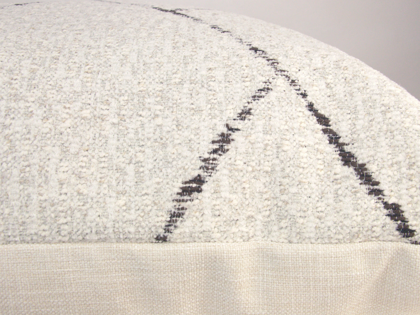 White & Black Moroccan Inspired Textured Pillow Cover