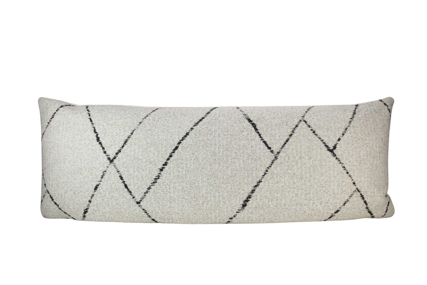 White & Black Moroccan Inspired Pillow Cover, 14x36" or 14x48" long lumbar