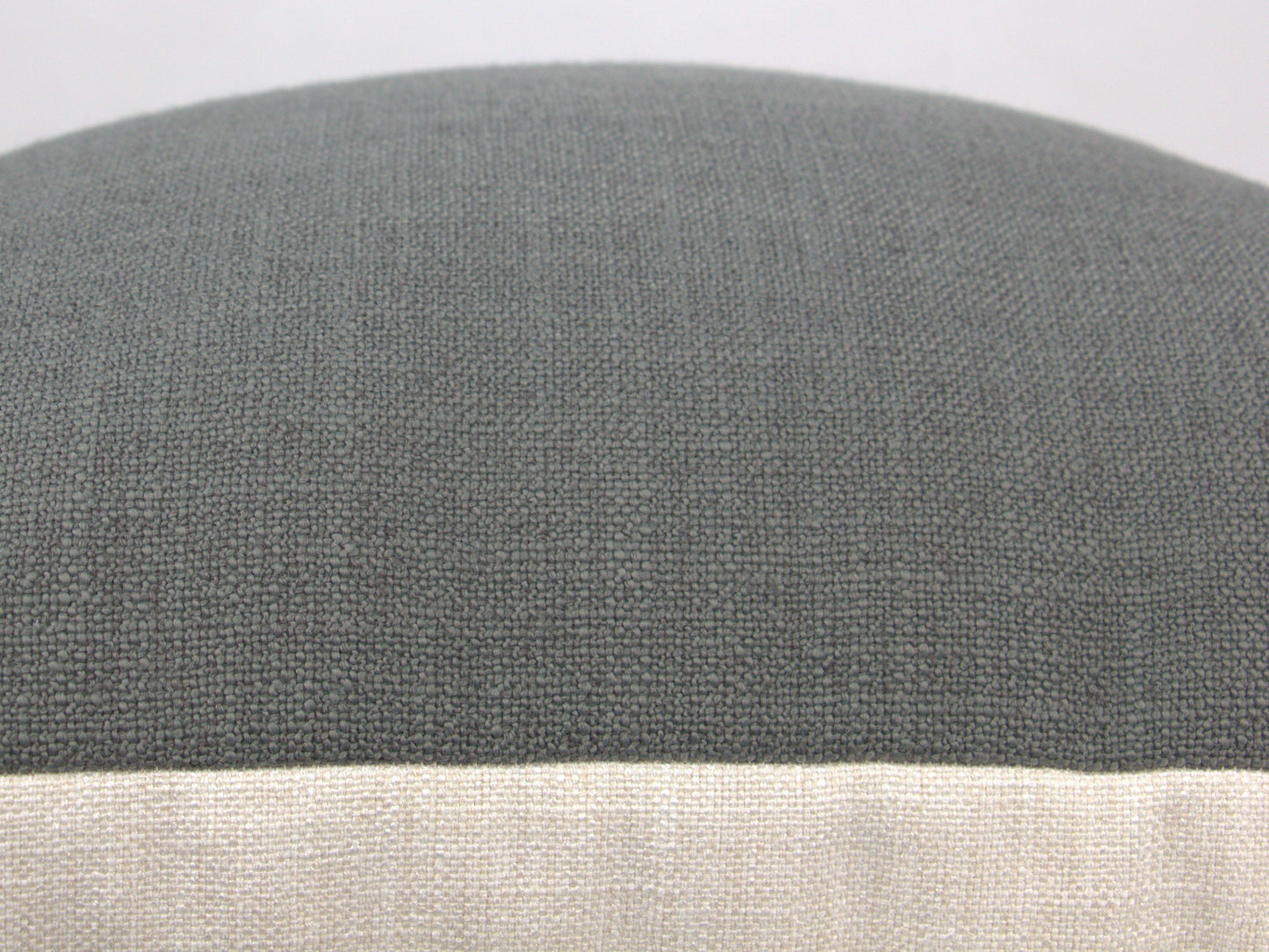 Medium Grey Woven Pillow Cover