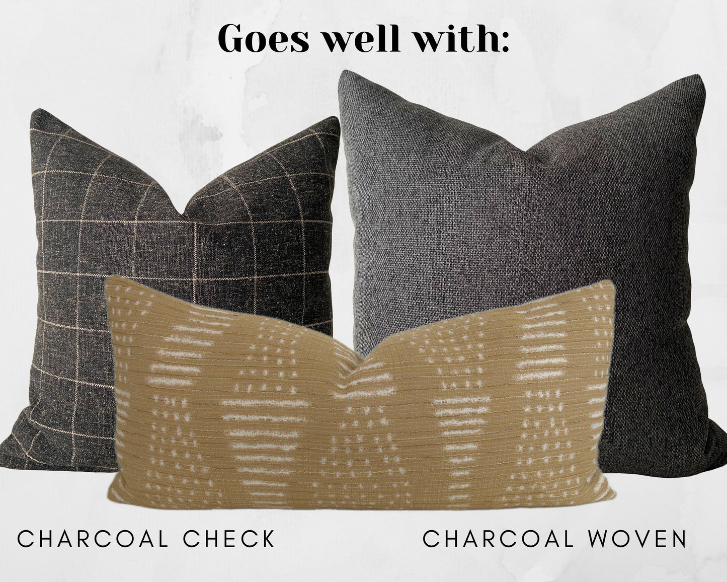 Camel Tribal Print Pillow Cover, 12x24" lumbar