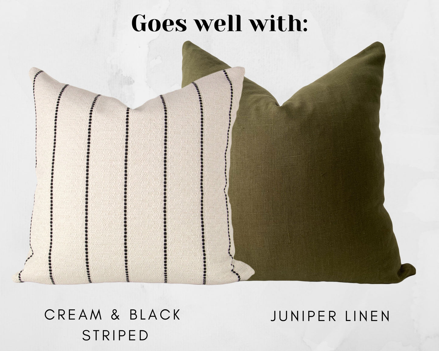 Juniper Green Linen Pillow Cover