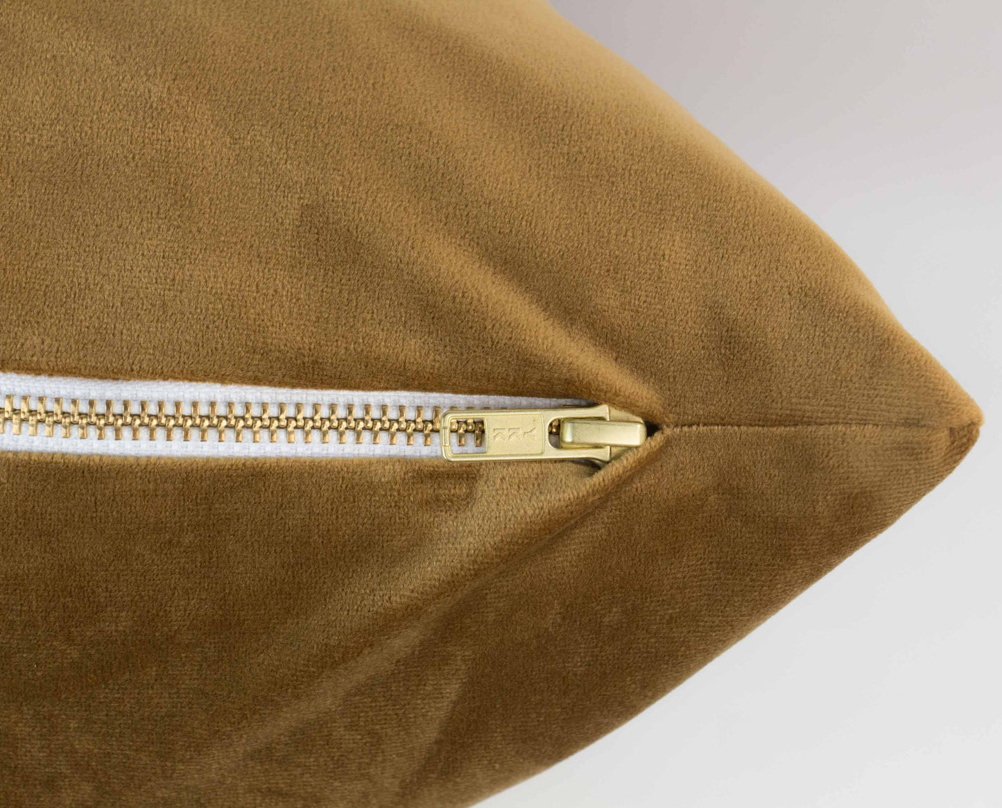 Camel Velvet Pillow Cover, 20x20"