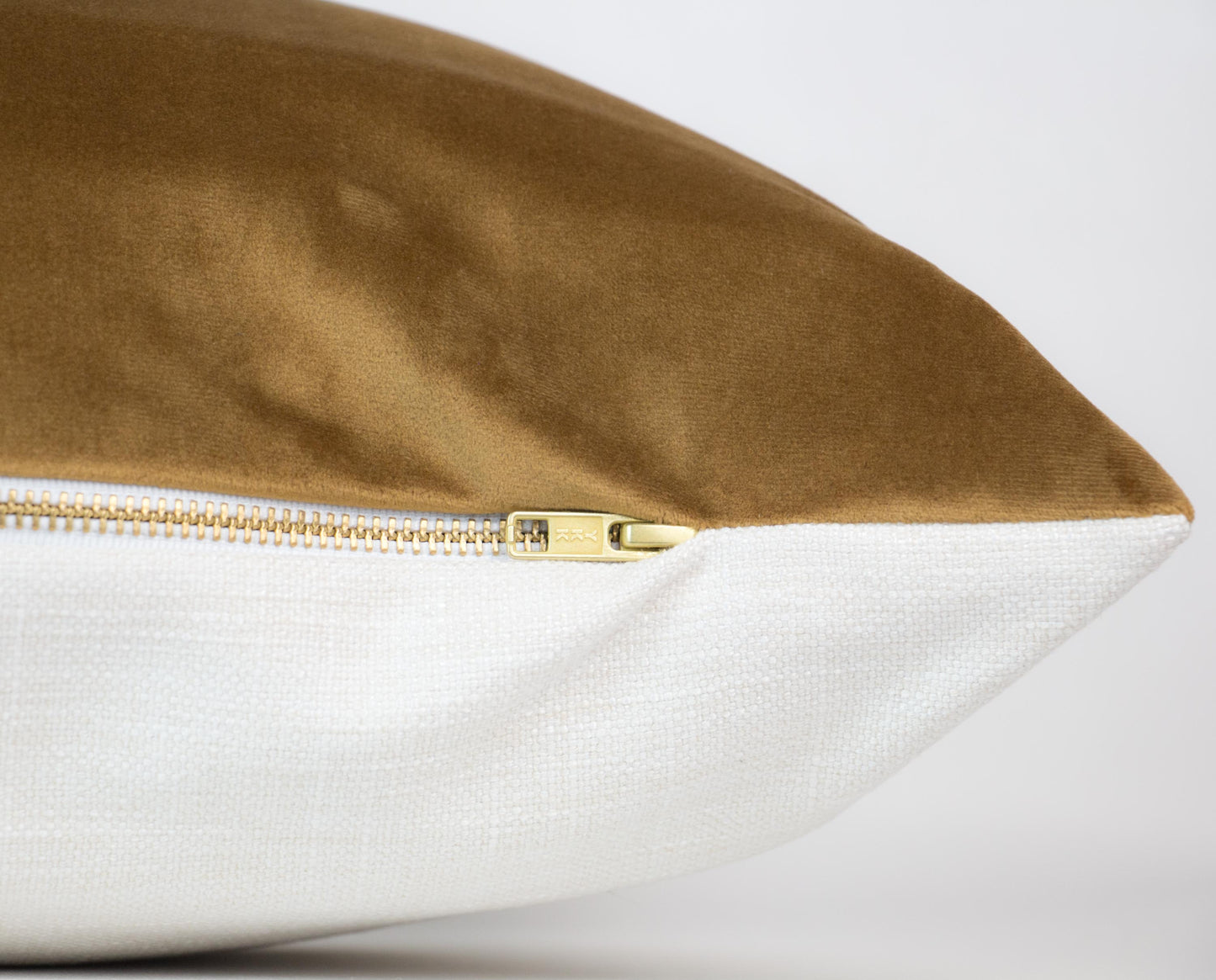 Camel Velvet Long Lumbar Pillow Cover, 14x36"