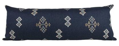 Indigo Southwestern Tribal Long Lumbar Pillow Cover 14x36"