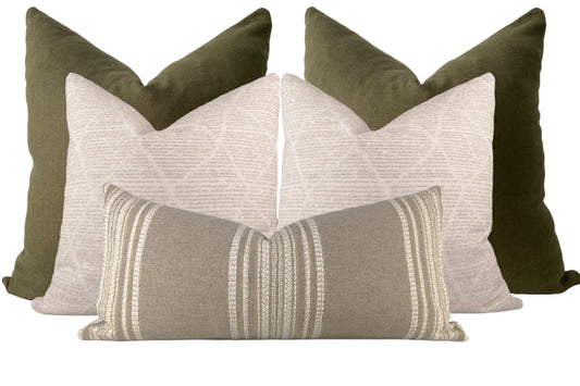 Organic Modern Pillow Set #1