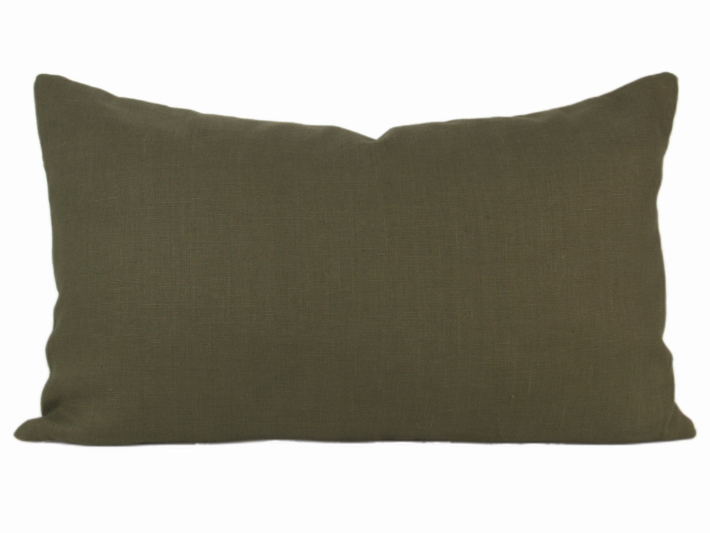 Juniper Green Linen Pillow Cover, 12x20" & 12x24" lumbar