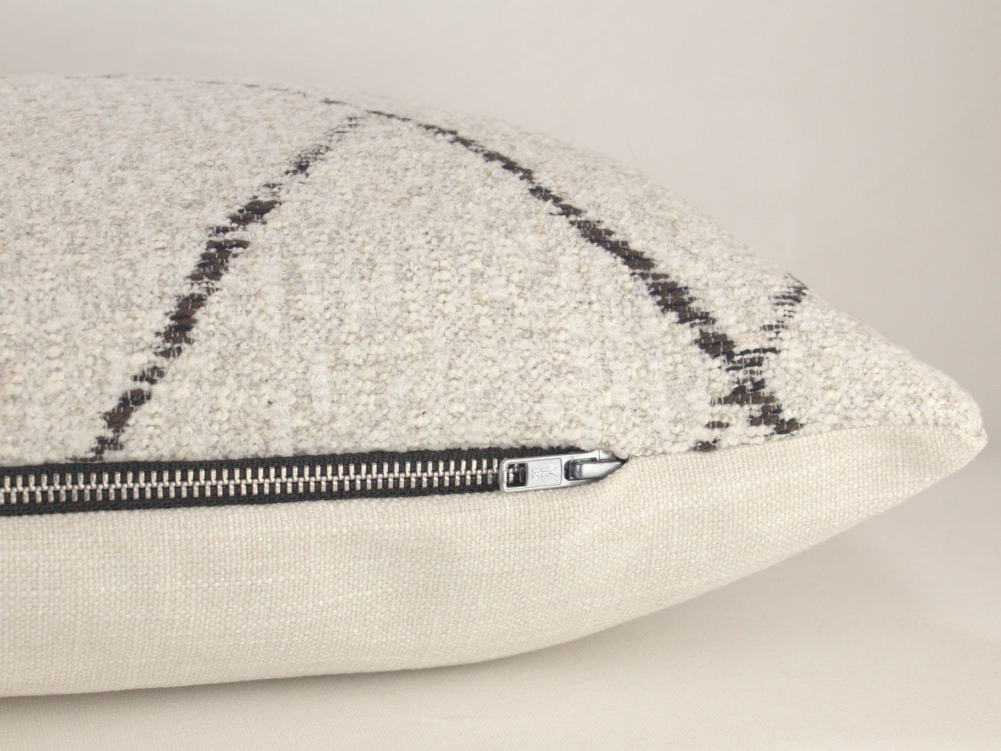 White & Black Moroccan Inspired Pillow Cover, 14x36" or 14x48" long lumbar