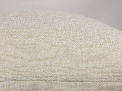 Cream Textured Woven Pillow Cover