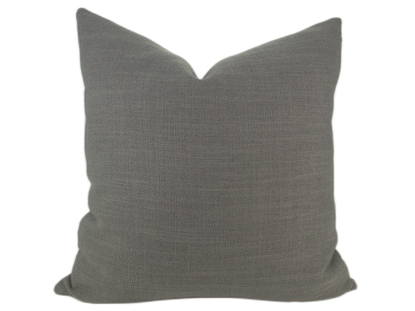 Medium Grey Woven Pillow Cover