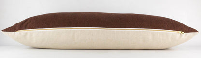 Clay Woven Long Lumbar Pillow Cover, 14x36"